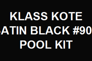 Satin Black Pool Kit
